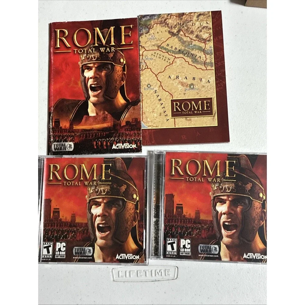 Vintage Y2K PC Windows Strategy Game Rome: Total War 2004